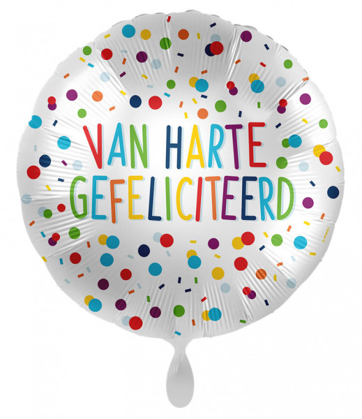 Confetti Birthday Folienballon NL 43cm