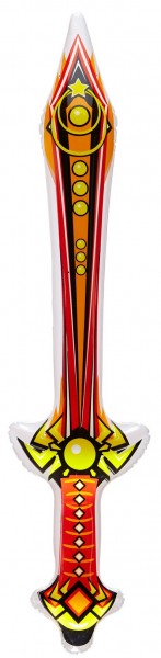 Rood opblaasbaar zwaard 70 cm