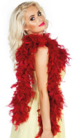 Preview: Bordeaux red feather boa 180cm