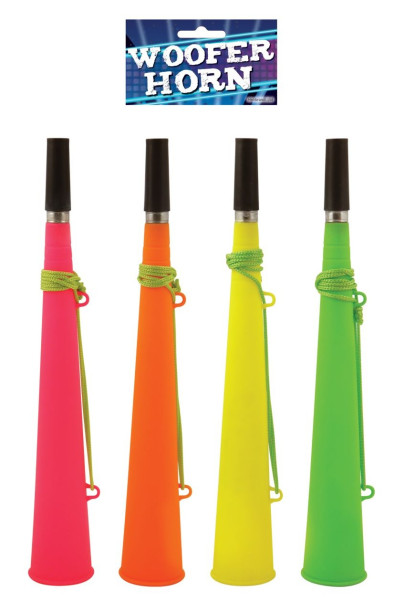 Neon colored horn with cord
