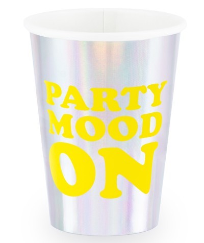 6 Electric Party paper cups 360ml 4
