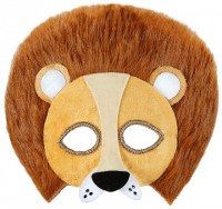Vorschau: Flauschige Löwen Maske Unisex