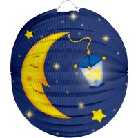Jolie lanterne lune et étoile 22cm