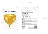 Aperçu: Ballon aluminium Herzilein or 61cm