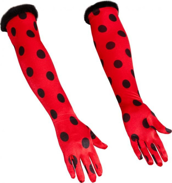 Long ladybug gloves