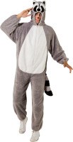 Preview: Raccoon jumpsuit Freddy for adults