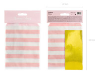 Preview: 6 candy party gift bags light pink