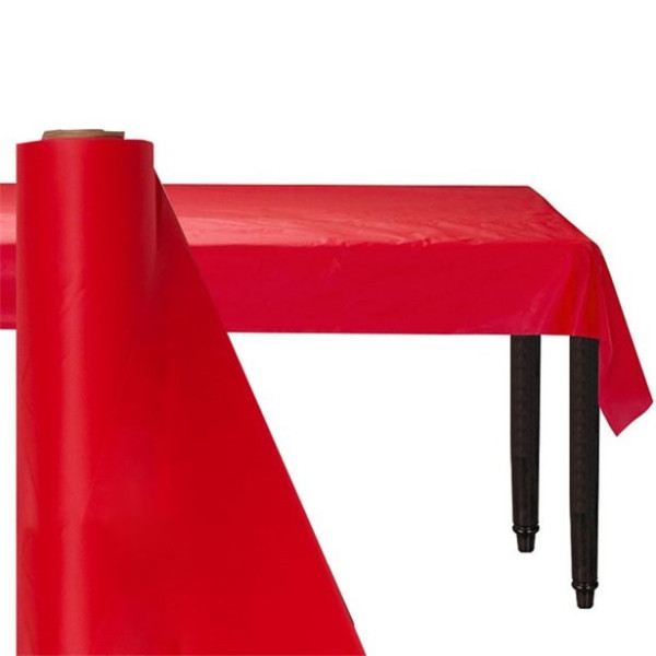 XXL tafelkleden rol rood 76m