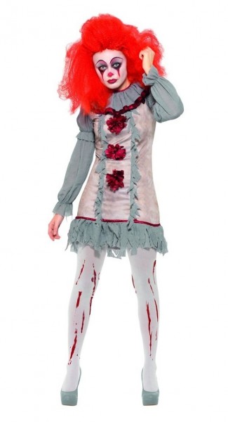 Shabby horror clown ladies costume 3