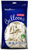 10 party star metallic balloons white 27cm