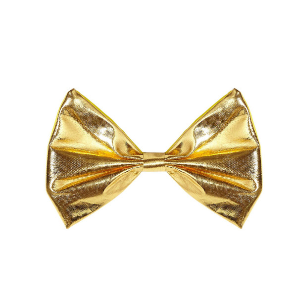 Gold bow tie, metal look