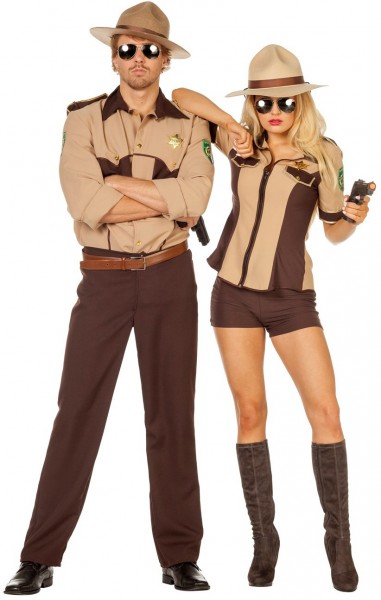 Sexy western sheriff ladies costume 2