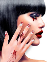 Halloween blood fingernails set of 12