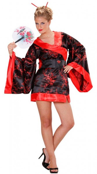 Sexig kimono klänning för kvinnor
