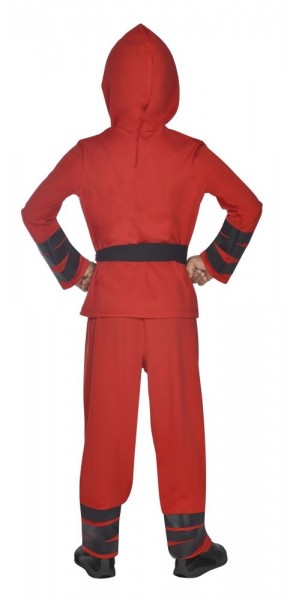 Rød ninja børn kostume drage