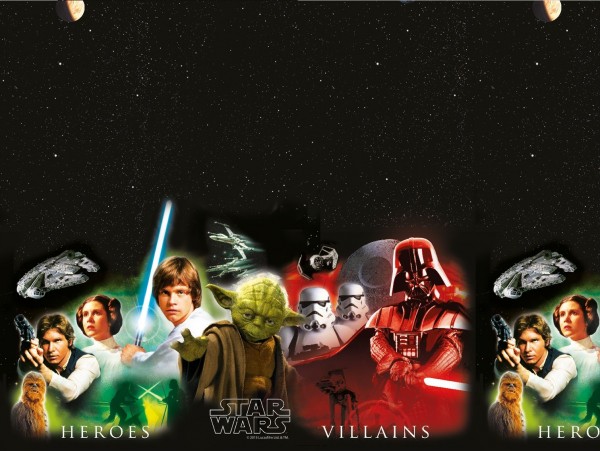 Obrus imprezowy Star Wars Heroes 120 x 180 cm
