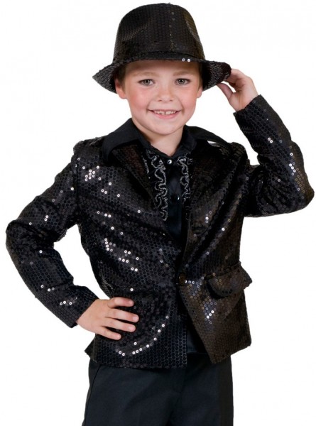 Black sequin children's jacket Rico
