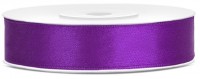 25m satin ribbon purple, 12mm wide