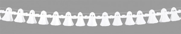 Parade af spøgelser spøgelser krans hvid 300 cm