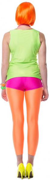 Disco legging neon oranje deluxe 2