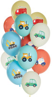 Anteprima: 12 mix di palloncini Car World 33 cm