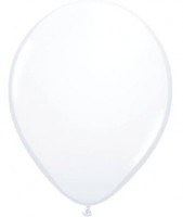 50 white balloons boogie 23cm