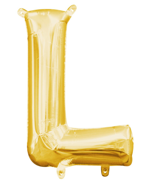 Mini Folienballon Buchstabe L gold 35cm