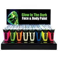 Voorvertoning: UV-lichteffect Neon Face & Body Paint Roze 10 ml