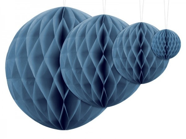 Kula o strukturze plastra miodu Lumina niebieska 30 cm 2