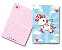 8 unicorn poppy invitation cards