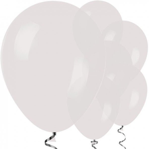 50 ballons transparents Jive 30cm