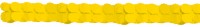 Guirlande de papier décorative jaune 3.65m