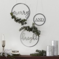 3 Glædelig og lys jul hængende dekoration i akryl