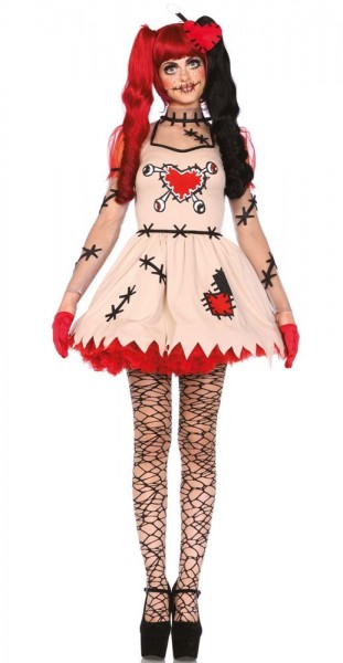 Creepy voodoo doll ladies costume