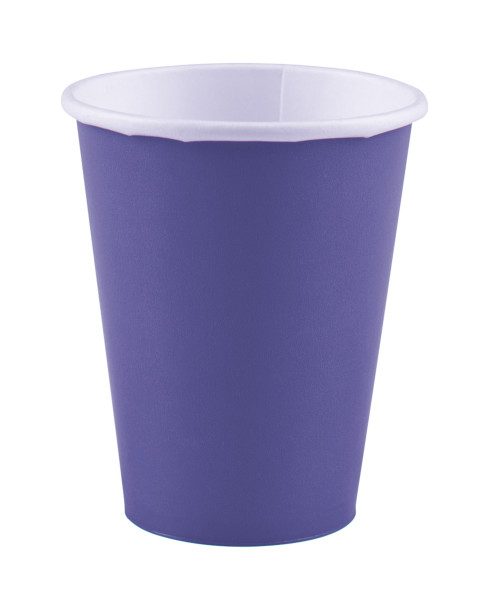 8 vasos de papel Mila violeta 266ml