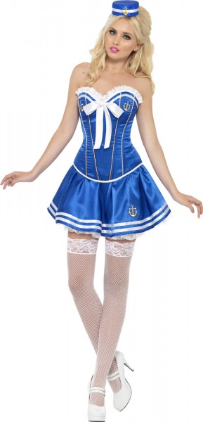 Sailor costume corset with tutu