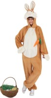 Preview: Fluffy Easter bunny costume for women
