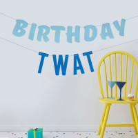 Nasty Birthday Twat Girlande 1,5m