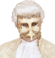 Preview: Mysterious baroque mask ivory color