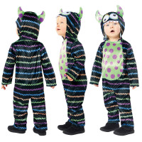 Anteprima: Costume da mini mostro colorato per neonati e bambini piccoli