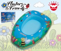 Barca hinchable para niños Flower & Friends 80x 54x 22cm