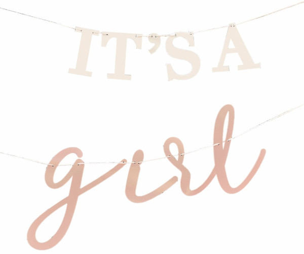 It`s a girl Babyparty Girlande 3m