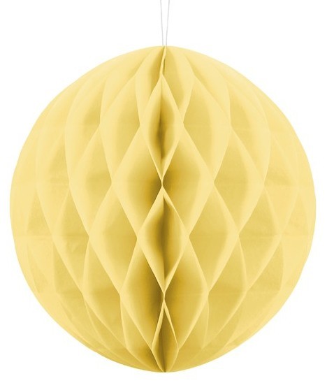 Honeycomb-kugle Lumina citrongul 30 cm