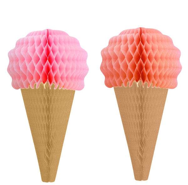 Honeycomb ice cream cones 24 x 34cm
