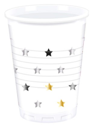 8 tasses étoiles Milestone 200 ml