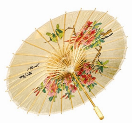 Tradycyjny azjatycki parasol bambusowy