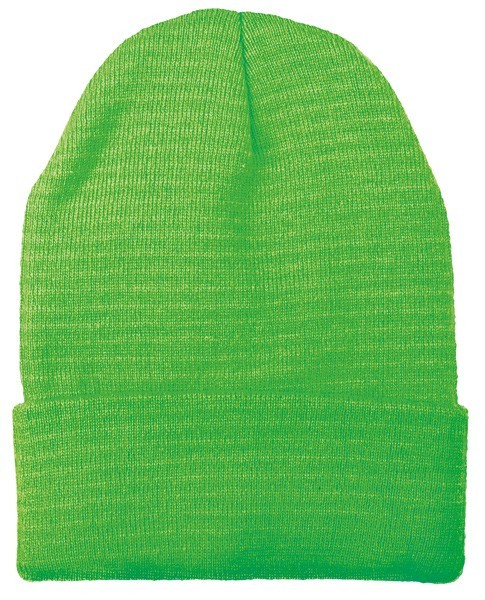 Stylowa, neonowo-zielona czapka 2