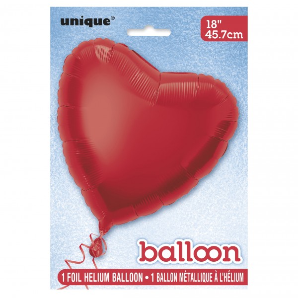 Balon Heart True Love czerwony