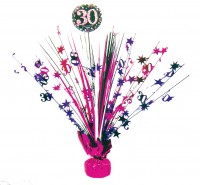 Roze 30e Verjaardag tafelfontein 46cm