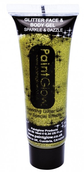 Glitter Gold Face And Body Gel 10ml